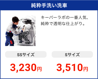 純粋手洗い洗車